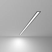 Линейный светодиодный встраиваемый светильник 103см 20Вт 6500К черный матовый 100-300-103