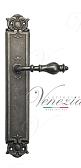 Дверная ручка Venezia на планке PL97 мод. Gifestion (ант. серебро) проходная