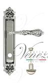 Дверная ручка Venezia на планке PL96 мод. Monte Cristo (натур. серебро + чернение) сан